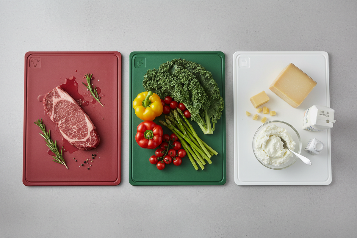 The Pro-Grade Composite Board Set – Color-Coded, Non-Slip, Dishwasher-Safe