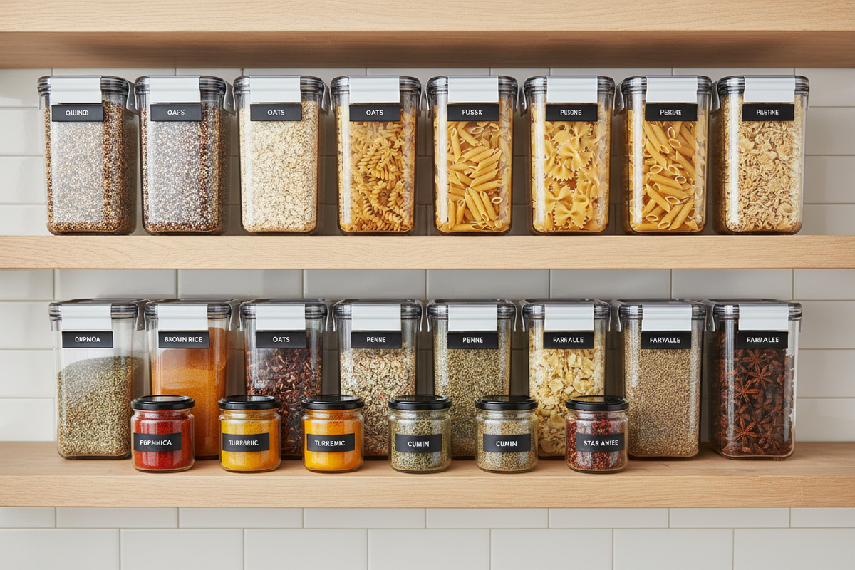 The Zero-Waste Kitchen Organization System – 12-Piece Modular Airtight Set