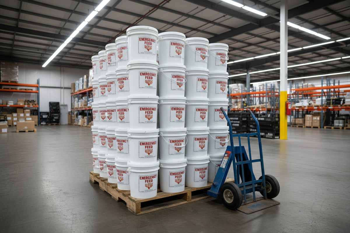 Ametza Emergency Feed Reserve — 1,000 lb Sealed Pails (50 × 20 lb)