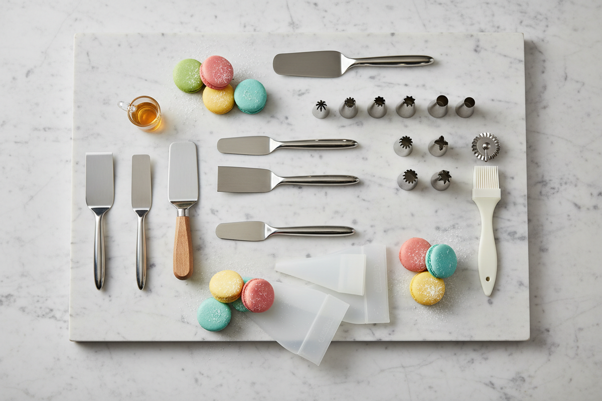 Professional Pastry Chef’s Tool Kit – 15-Piece Stainless Steel Set